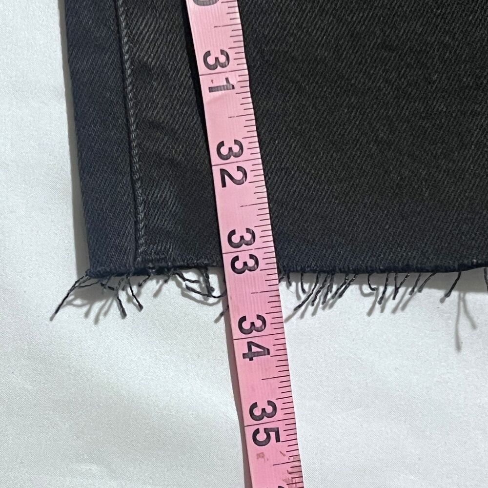 NWT Good American Good Ease Relaxed Jeans Size 28 Plus Black High Rise Wide Leg - Picture 8 of 13